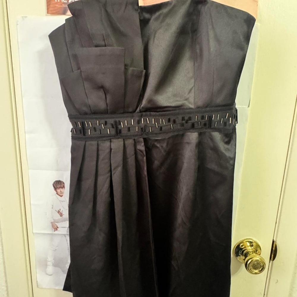 Max & Cleo Black Strapless Dress